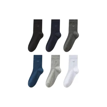 H YXIANG Mid Calf Socks Men's 6 Pack