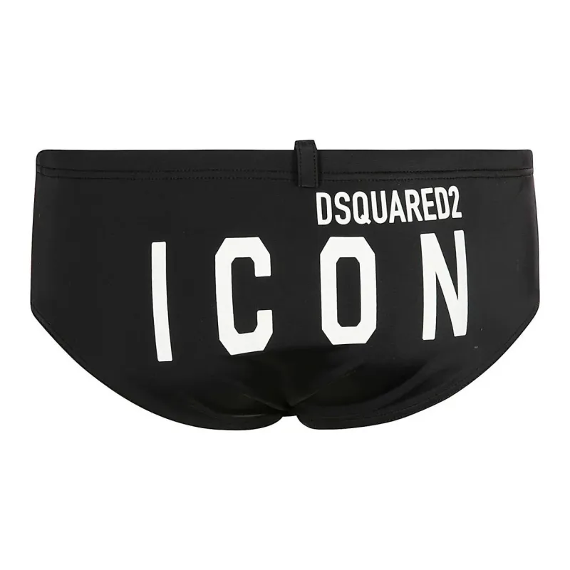 Dsquared2 Logo Printed Swimming Briefs-1