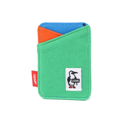 CHUMS Card Holders Green And Blue