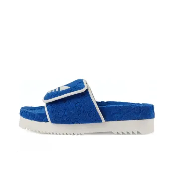 GUCCI Adidas X GUCCI Gg Platform Sandal 'Blue Cotton Sponge'