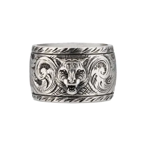 GUCCI 925 Sterling Silver Rings Unisex Silver
