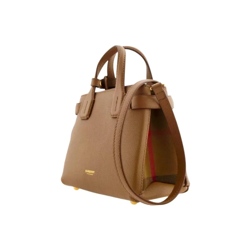 Burberry Grain Leather Shoulder Bag, Crossbody Bag, Handbag Women's Ostrich Color-2