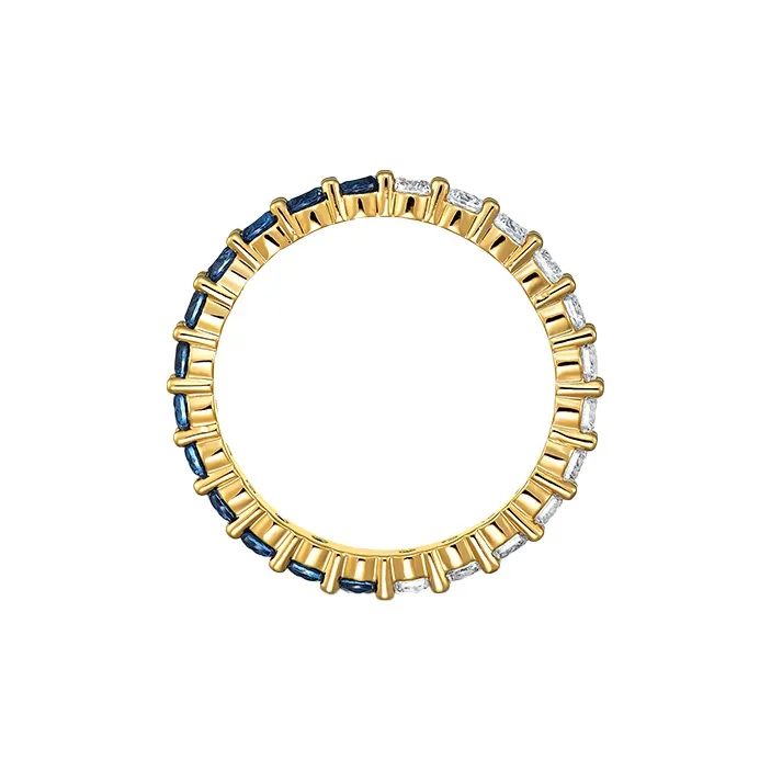 Swarovski Gold Plated Rings Women's Blue-2