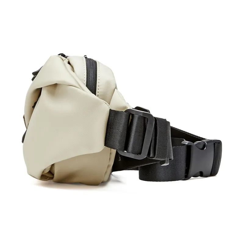 JOSINY Nylon With Microfiber Crossbody Fanny Pack Men's Black/Apricot-5