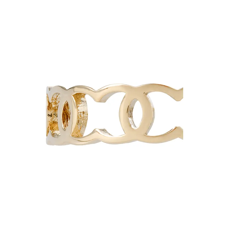 CHANEL Metal Rings Women's Gold-2
