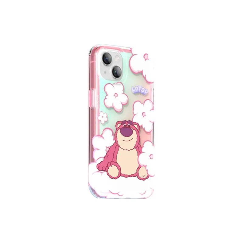 Disney Silicone Material Rainbow Strawberry Bear Phone Cases Available For Iphone15 Girlish-14