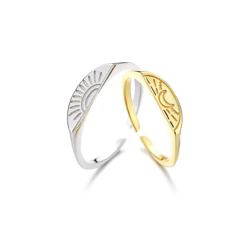 YOASOBI Rings Unisex Silver Sun+Gold Moon