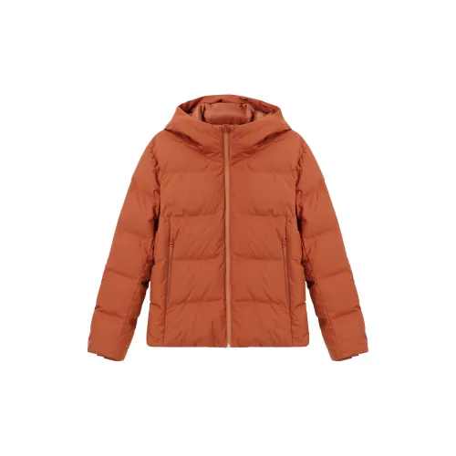 UNIQLO Down Jackets Men Maple Leaf Orange