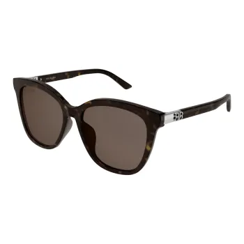 Balenciaga Acetate Square Sunglasses Women's Brown