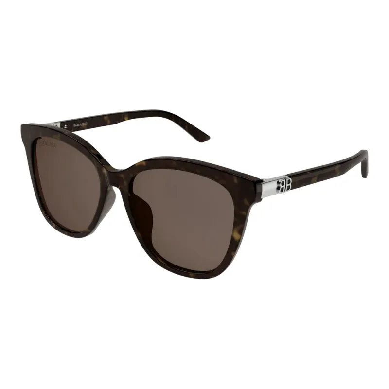 Balenciaga Acetate Square Sunglasses Women's Brown-0