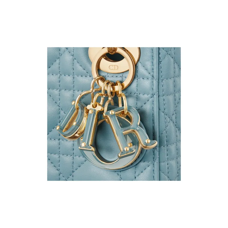 DIOR Lady Dior Sheepskin Lady Dior Bag, Shoulder Bag, Crossbody Bag, Handbag Mini Women's Sky Blue-5