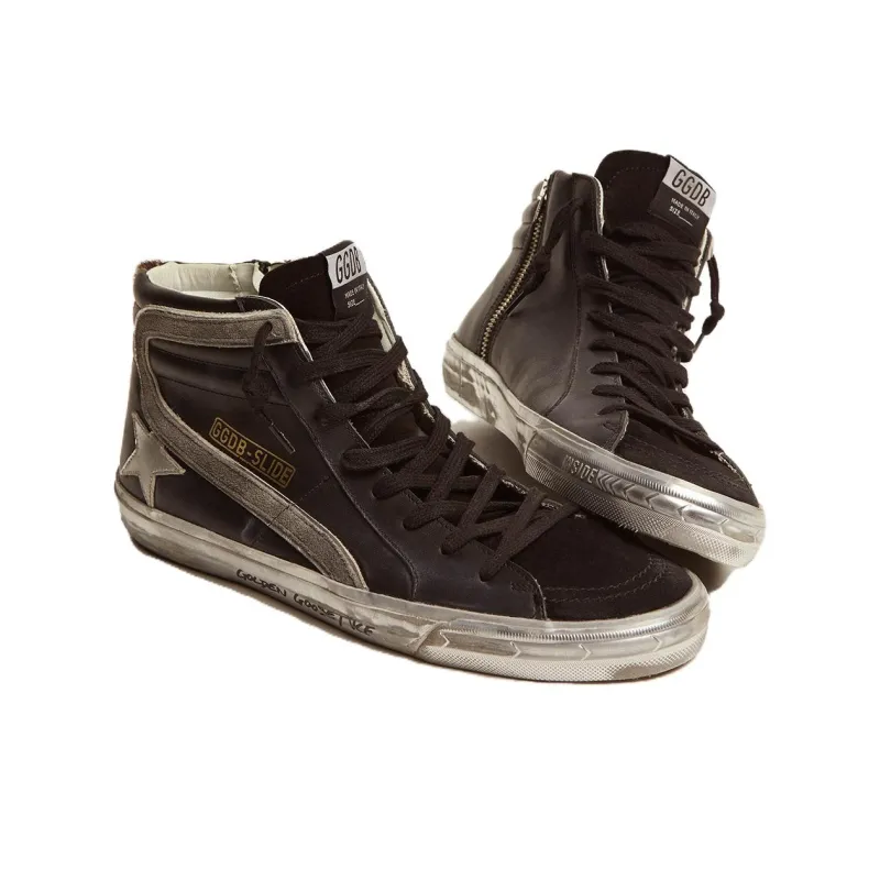 Golden Goose Slide Stylish Skateboarding Shoes Men's Black-2