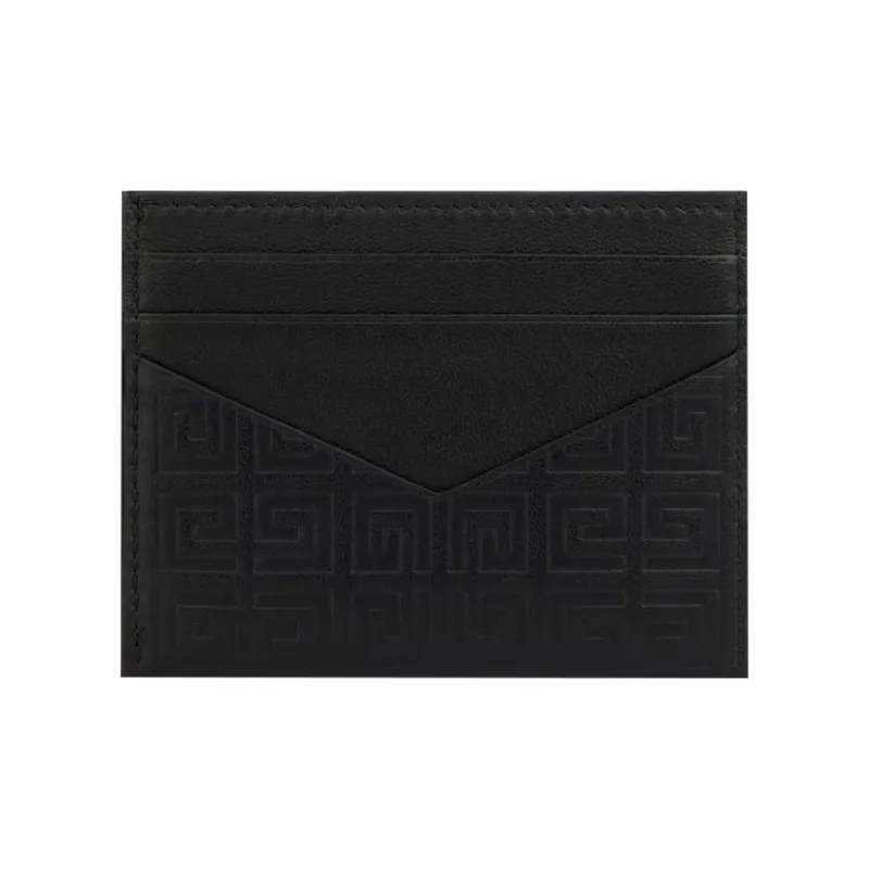 GIVENCHY 4G Leather Card Holder Card Holder Unisex Black-2