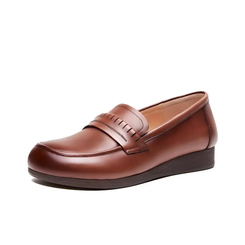 AOKANG Loafers Women's Black, Brown-5