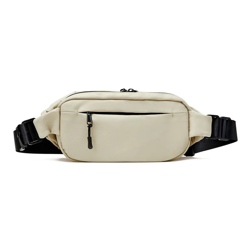 JOSINY Nylon With Microfiber Crossbody Fanny Pack Men's Black/Apricot-7