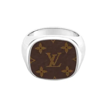LOUIS VUITTON MONOGRAM LOCK SIGNET Rings Men