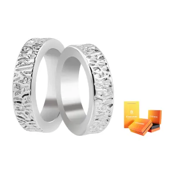 Cooraree Titanium Steel Rings Unisex