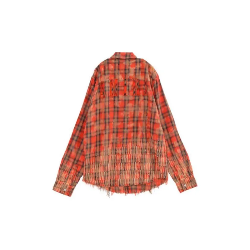 AMIRI Logo-embroidered Check-pattern Shirt-1