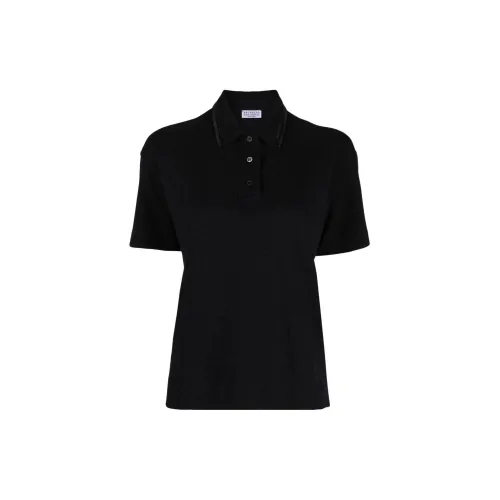 Brunello Cucinelli Polo Shirts Women's Black