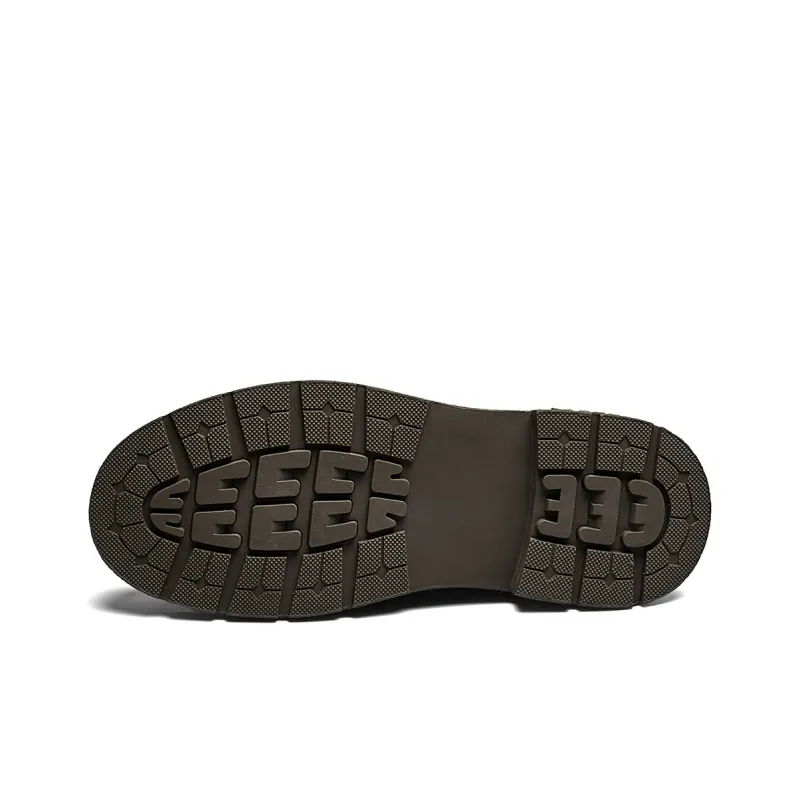 YEARCON Dress Shoes Men Low Top Yellow Brown-7