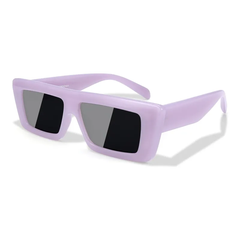 SUYAN TR/Memory Plastic Square Sunglasses Unisex-4