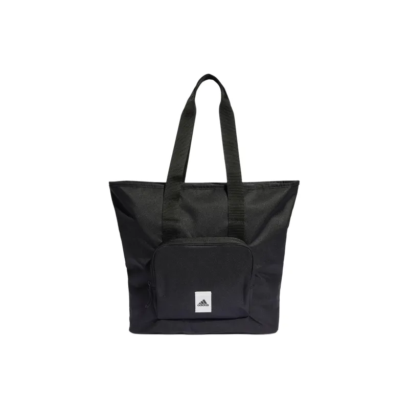 Adidas Recycled Polyester Twill Tote Bag Shopping Bag Handbag Unisex Black & Gray White-0