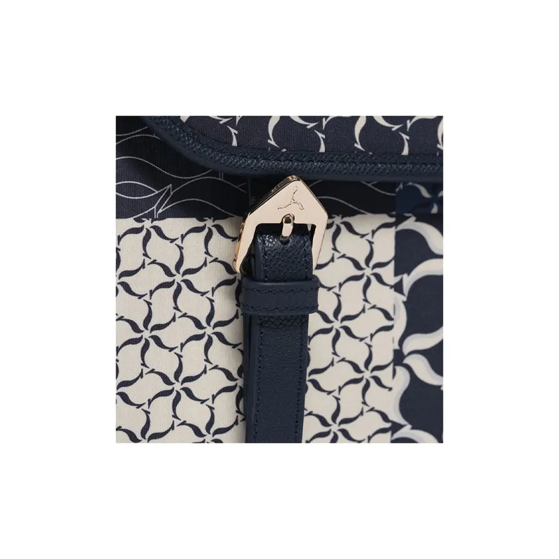 LI NING 1990 Leather With Fabric Messenger Bag, Crossbody Bag, Shoulder Bag Unisex Blue-4
