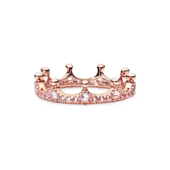 Pandora Copper Silver Alloy Rings Women's Rose Gold/Pink