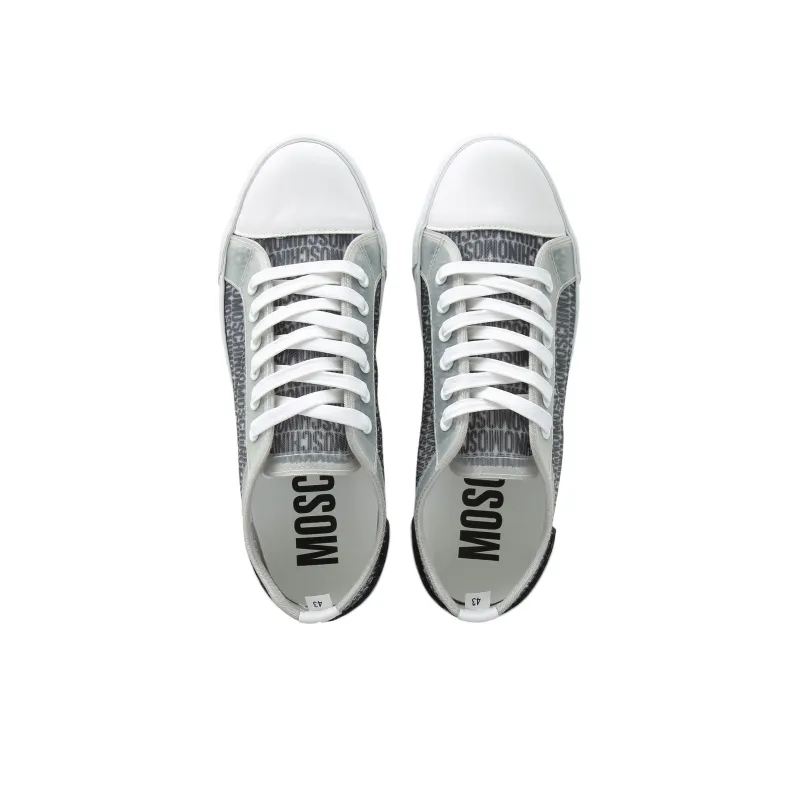 MOSCHINO Lost And Found Web Lace Up Sneakers-3