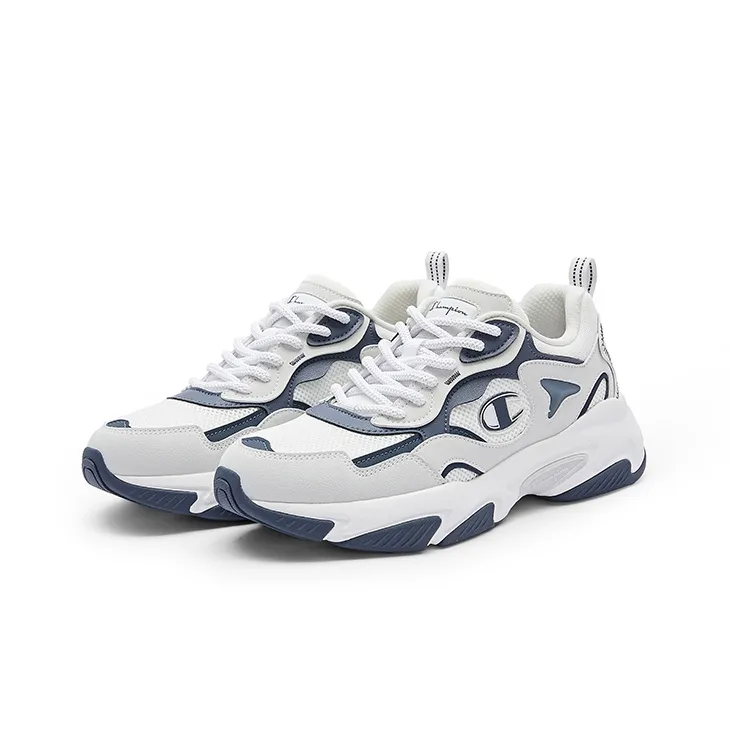 Champion Low-Top Chunky Sneakers Men's White Blue-2