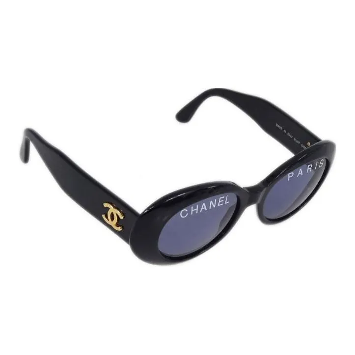 CHANEL CC plaque Oval frame Sunglasses-1