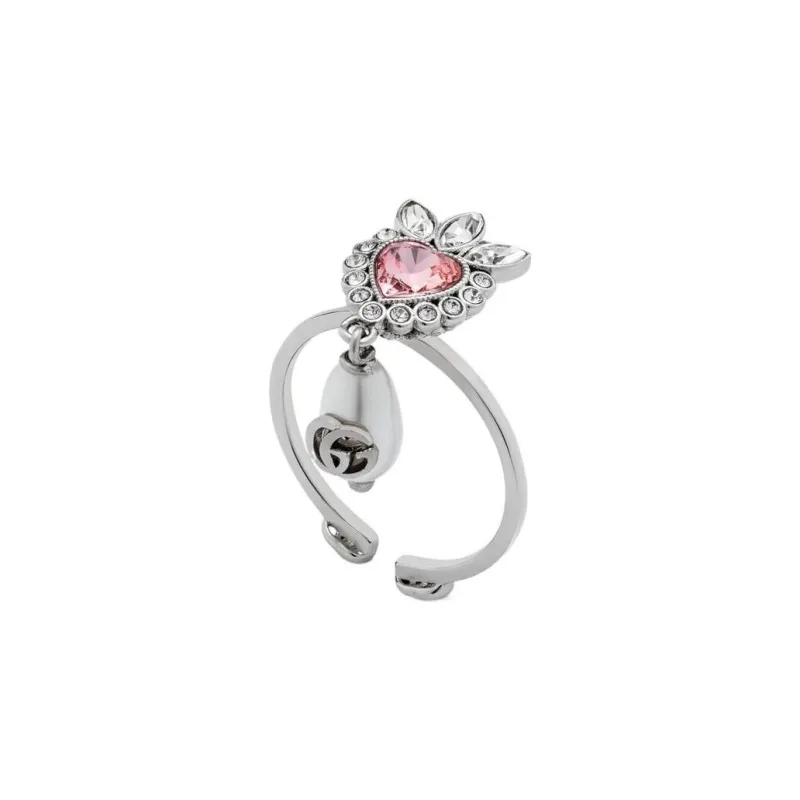 GUCCI Lovelight Metal Rings Women's Silver-1