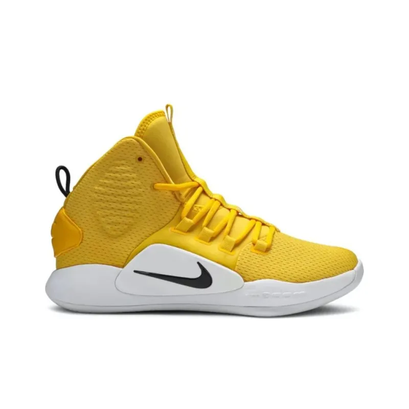 Nike Hyperdunk X Anti Slip Wear Resistant High Top Basketball Shoes Men's Yellow White-1
