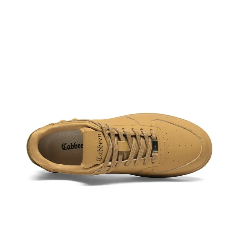 Cabbeen Casual Air Force Lightweight And Breathable Low Top Skateboard Shoes Men's White-3