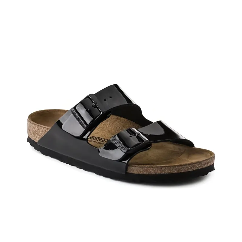 Birkenstock Arizona Birko-Flor Patent Black Women's-2