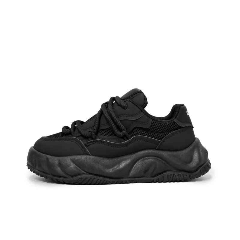 SLNU 3 Anti Slip Wear Resistant Lightweight Breathable Low Top Skateboard Shoes Men's Black-0