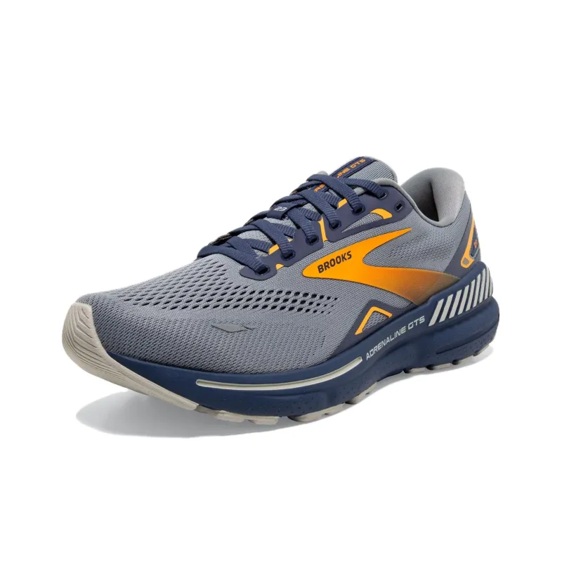 Brooks Adrenaline GTS Cushioned Wear Resistant Slip Resistant Low Top Casual Running Shoes Men's Blue Yellow-2
