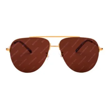 Balenciaga Aviator Sunglasses Men's Gold