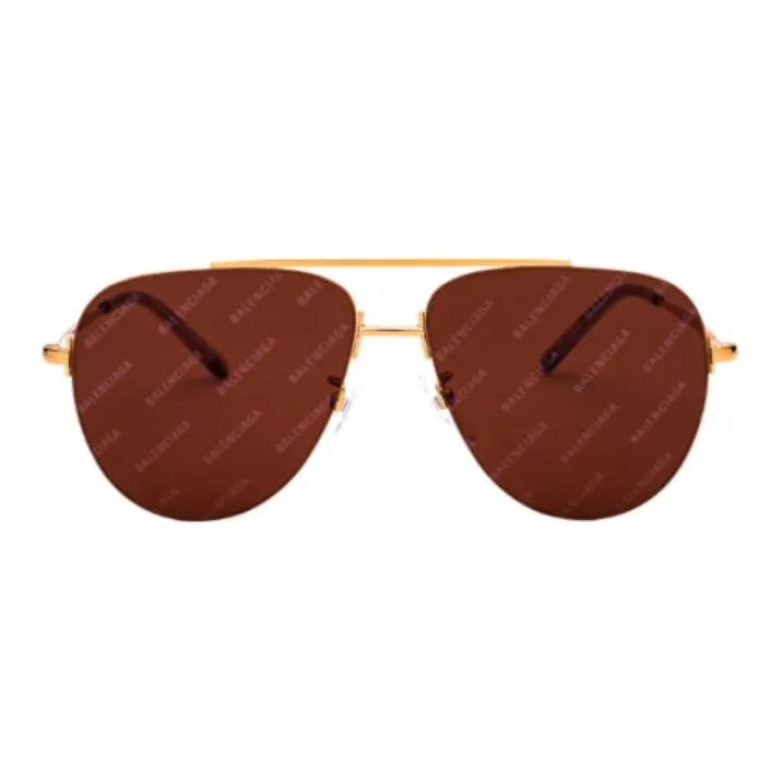 Balenciaga Aviator Sunglasses Men's Gold-0