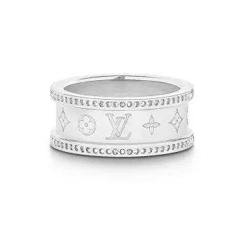 LOUIS VUITTON Metal Rings Men's Silver