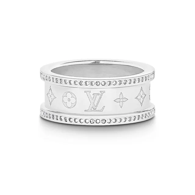 LOUIS VUITTON Metal Rings Men's Silver-0