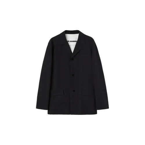 JIL SANDER Deconstructed Cotton Shirt Jacket