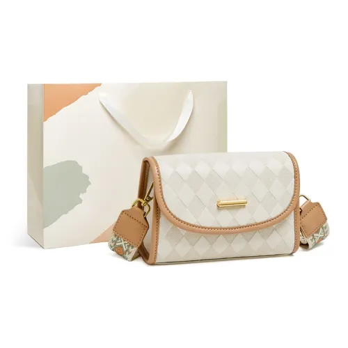 15 MINS Crossbody Bags Off White Beige Apricot