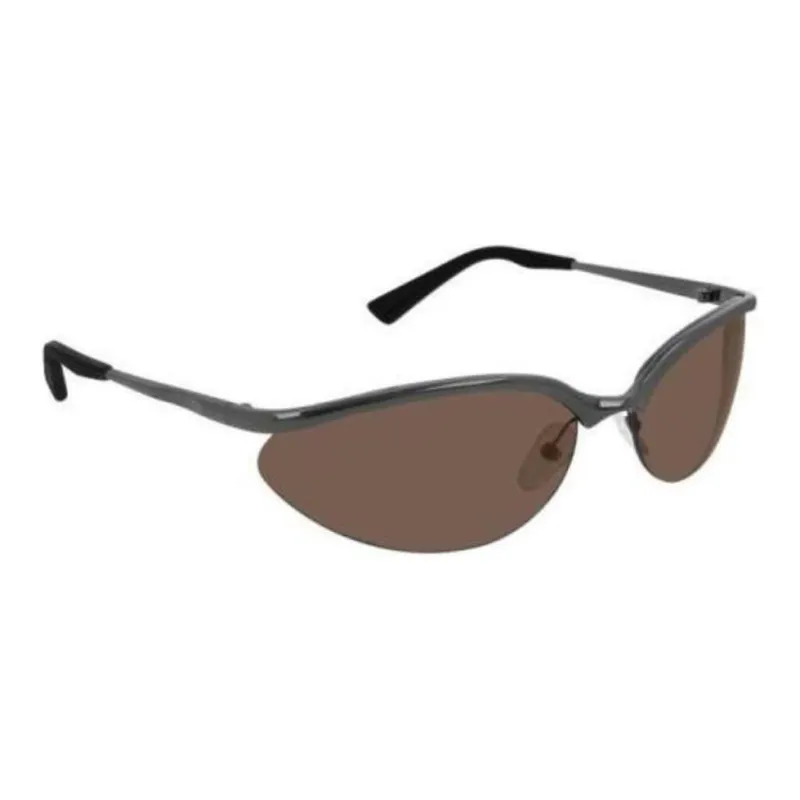 Balenciaga Metal Plastic Oval Sunglasses Men's Gray-1