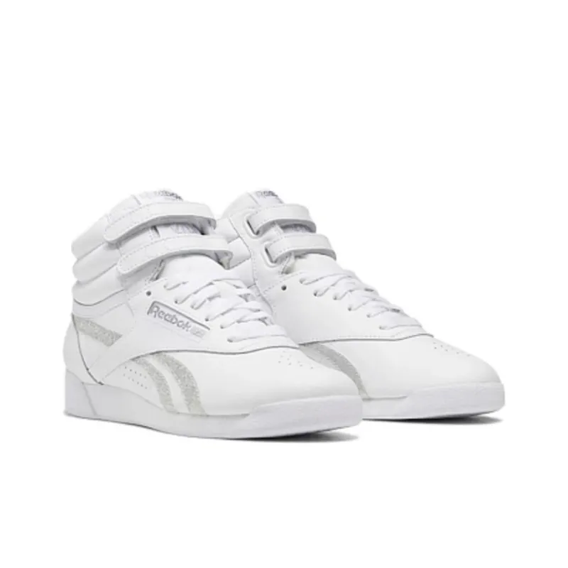 Reebok Women's Freestyle High 'White Glitter' Women's-2