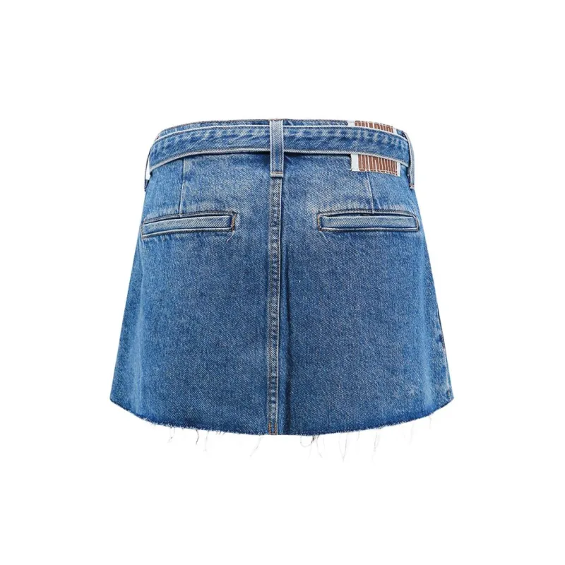 MOTHER Denim Short Skirts Women's Blue-1