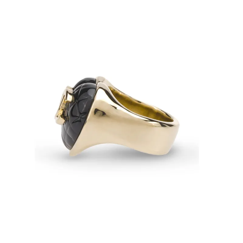 CHANEL Rings Women's Black-2