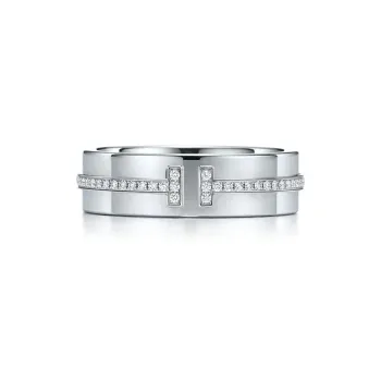 TIFFANY & CO. T 18K White Gold Rings Unisex