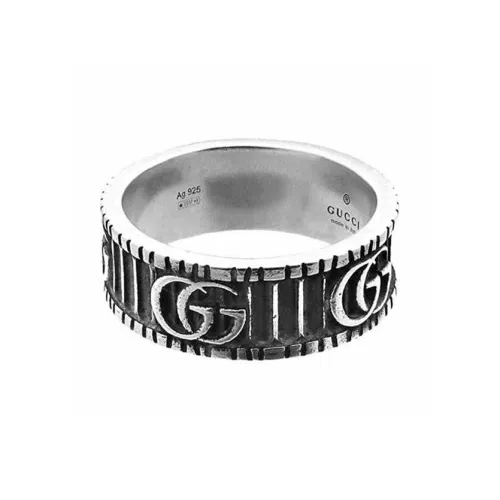 GUCCI With Double G Ring Silver
