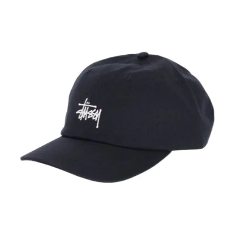 Stussy Cotton, Polyester Baseball Caps Men's Black-0